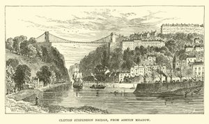 Pont suspendu de Clifton, depuis Ashton Meadow - English School