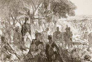Clive à Plassey, illustration de Cassell