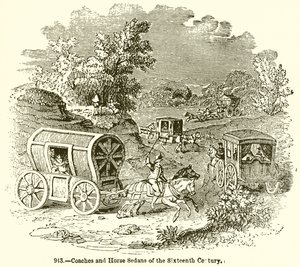 Carrosses et chaises à porteurs du XVIe siècle - English School