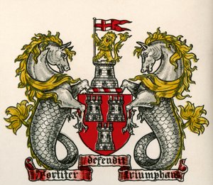 Blason, Newcastle-on-Tyne, Angleterre - English School