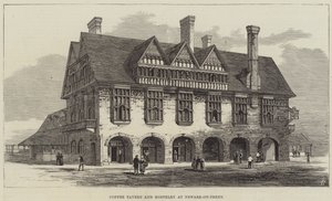 Café-taverne et auberge à Newark-on-Trent (gravure) - English School