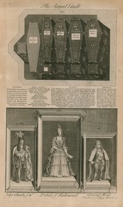 Cercueils dans la voûte royale - English School
