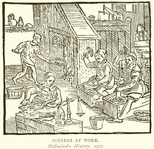 Monnayeurs au travail - English School