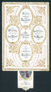 Collage de vœux de Noël, carte de Noël - English School