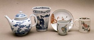 Collection de porcelaine de Liverpool - English School
