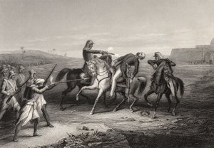 Colonel John Platt tué par les mutins à Mhow, 1er juillet 1857, de 