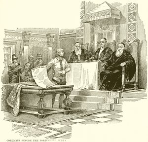 Colomb devant la junte portugaise - English School