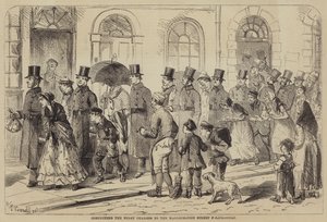 Conduite des charges nocturnes au tribunal de police de Marlborough Street (gravure) - English School