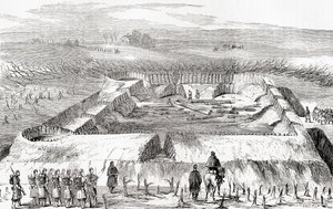 Fortifications confédérées au nord de Manassas Junction, de l