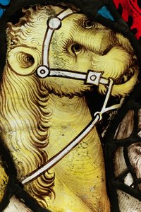 Section conservée de la Grande Fenêtre Est à York Minster : 
