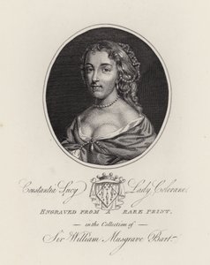 Constantia Lucy, Lady Colerane (gravure) - English School