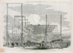 Construction du Crystal Palace, Grande Exposition de 1851 - English School
