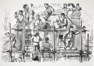 Travailleurs de la construction, illustration de Punch - English School