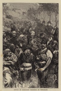 Convoi de prisonniers communistes à Versailles (gravure)