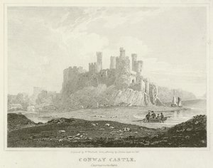 Château de Conway, Caernarvonshire (gravure)