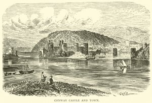 Château et ville de Conway - English School
