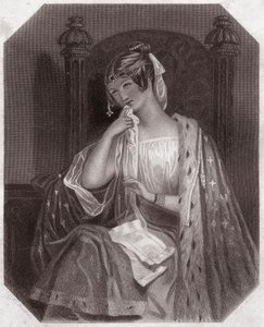 Cordelia (Le Roi Lear) - dans - "Galerie des femmes de Shakespeare, collection de quarante-cinq portraits sérieux par les premiers artistes de Londres, enrichie de notices critiques et littéraires" vers 1838 - English School