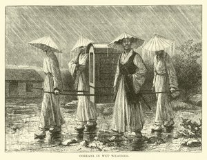 Coréens par temps de pluie