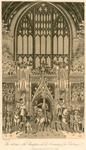 Banquet de couronnement du roi George IV à Westminster Hall, le 17 juillet 1821; L