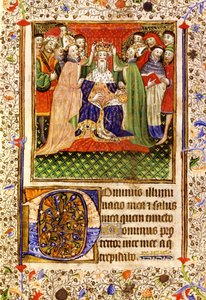 Couronnement du roi Édouard III le 1er février 1327 - English School