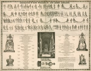 Couronnement du roi Guillaume IV et de la reine Adélaïde - English School