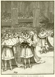 Couronnement de Guillaume IV : La procession royale - English School