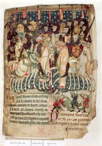 Guillaume tuant Harold à la bataille de Hastings, des 