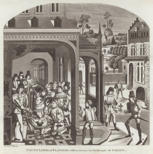 Le comte Louis de Flandre propose des conditions aux habitants de Gand