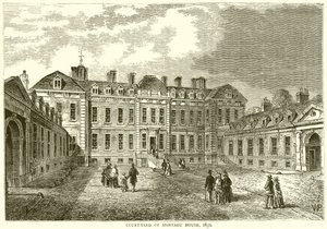 Cour de la maison Montagu, 1830 - English School