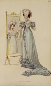 Robe de cour, planche de mode de Ackermann