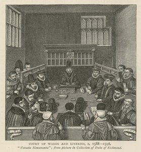 Cour des Wards et Liveries, vers 1588-1589 - English School
