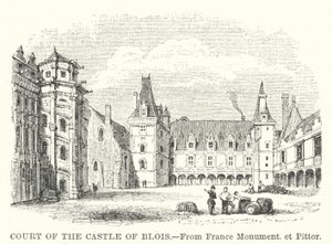 Cour du château de Blois (gravure)