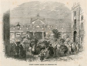 Marché de Covent Garden, Londres, la veille de Noël