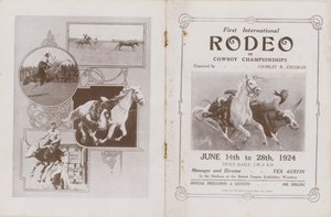 Couverture du programme du premier rodéo international - English School