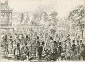 Jardins de Cremorne, Londres, en pleine saison - English School
