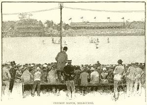 Match de cricket, Melbourne
