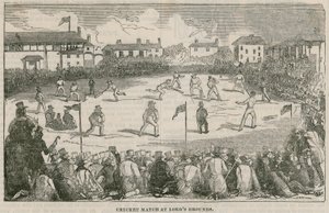 Match de cricket à Lords Grounds - English School