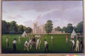 Cricket à Canford Manor, 1855