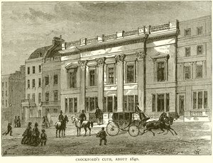 Crockfords Club, vers 1840