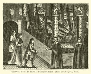 Cromwell Gisant en État à Somerset House - English School