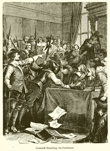 Cromwell dissolvant le Parlement - English School