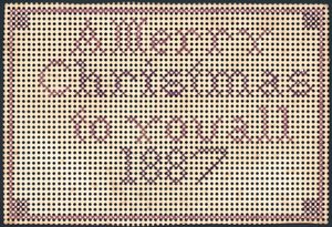 Point de croix (1887), carte de Noël - English School