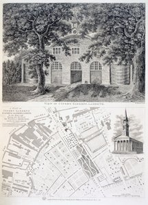Cupers Gardens, Lambeth, gravé par Bartholemew Howlett, 1746 - English School