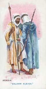 Salutation coutumière en Arabie, 1907