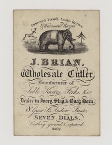 Coutelier, J Brian, carte de visite