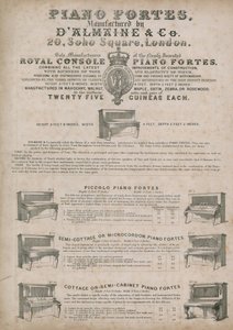 Fabricants de pianos DAlmains, Soho Square - English School
