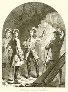 DAsfeldt et les officiers anglais dans la mine - English School