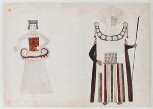Danseuse et un Chef Pleureur de Tahiti - English School