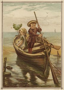 Fuite audacieuse : garçon et fille partant d