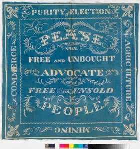 Bannière électorale de Darlington pour Joseph Pease, 1832 - English School